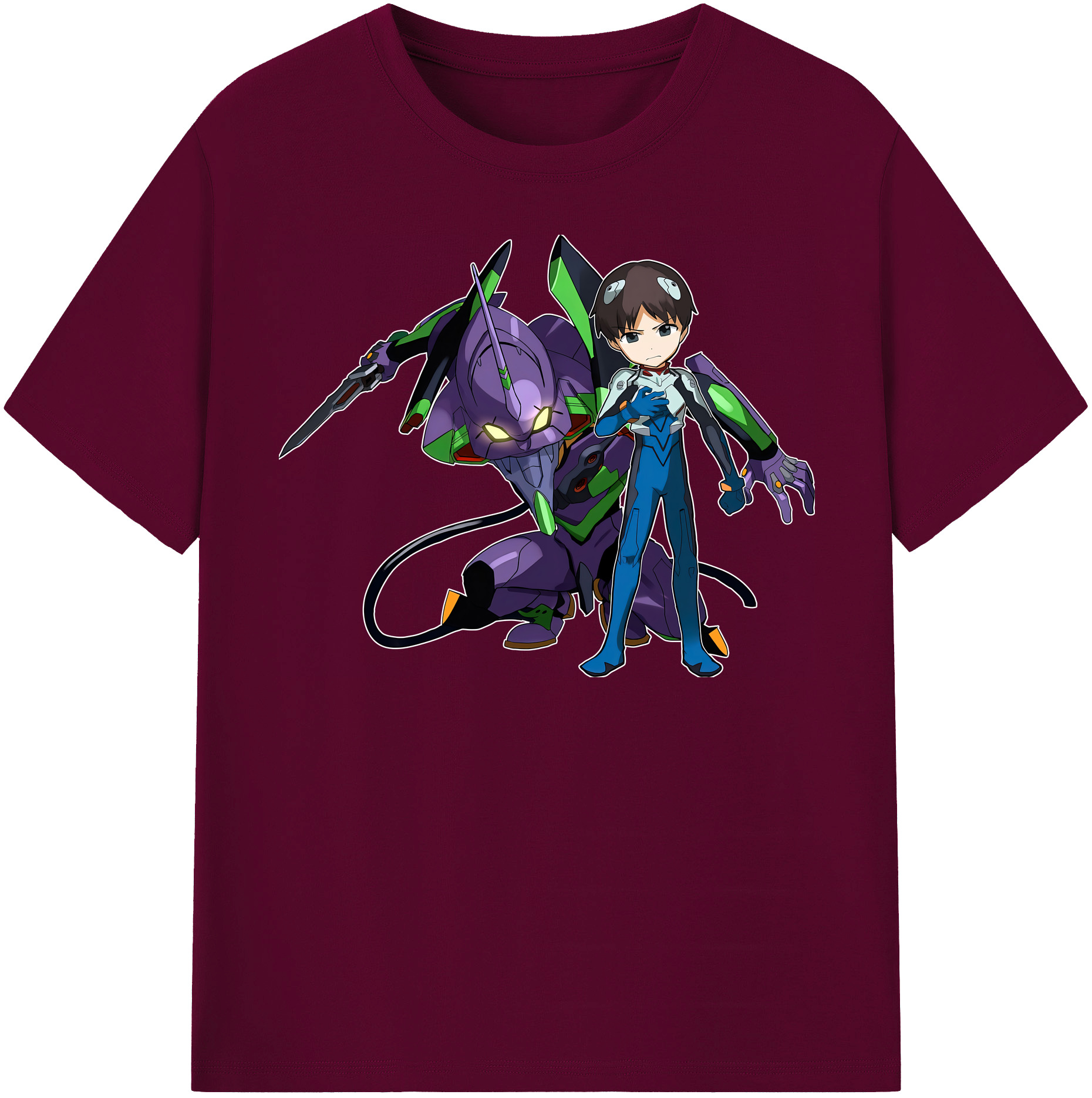 （画像用） EVA 新世紀エヴァンゲリオン レディースカジュアルプリントTシャツ（綿100％）